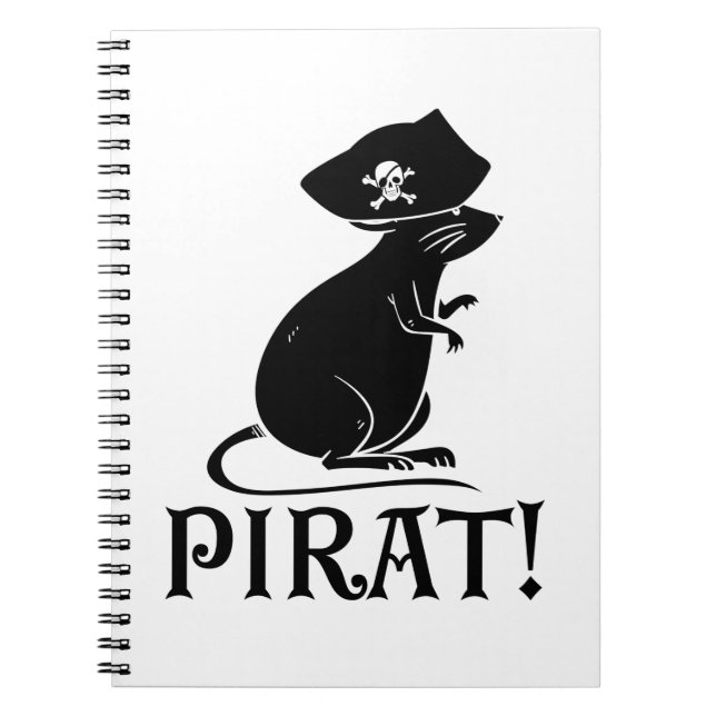 Pirat Råtta | Pirat House Råtta Rodent Gift Anteckningsbok (Framsidan)