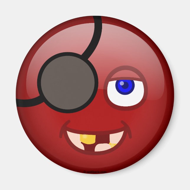 Pirat red magnet (Framsidan)