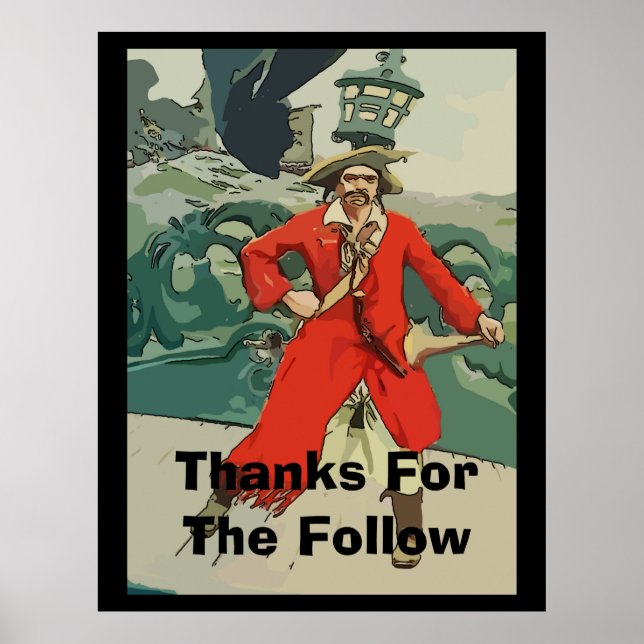 Pirat, Redigera texttecken Poster (Framsidan)