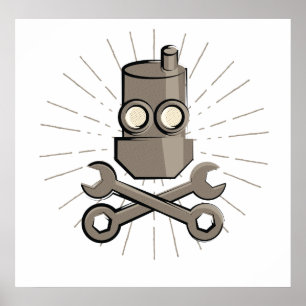 Pirat Robot - Jolly Roger - Variant 01 Poster