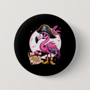Pirat Rosa Flamingo Funny Halloween Party Costume Knapp