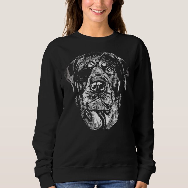 Pirat Rottweiler T Shirt (Framsida)