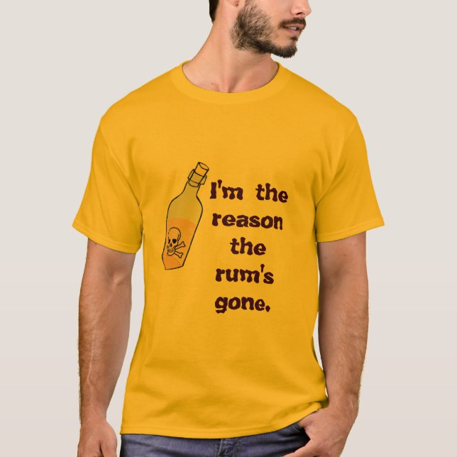 Pirat Rum är Borta Tee Shirt (Framsida)