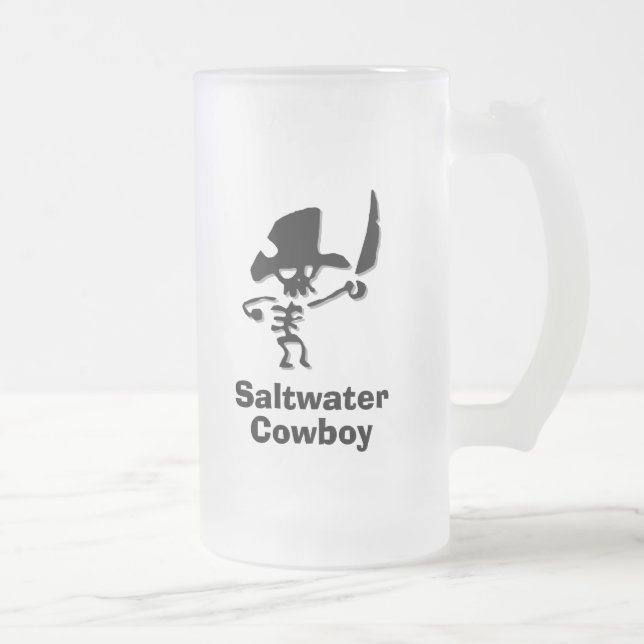 Pirat Saltwater Cowboy Frostat Ölglas (Höger)