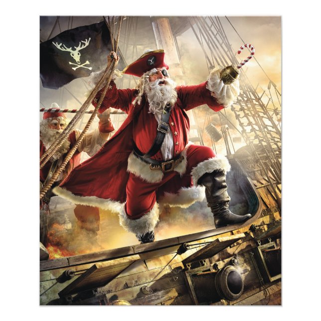 Pirat Santa Fototryck (Framsidan)