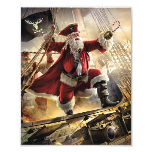 Pirat Santa Fototryck