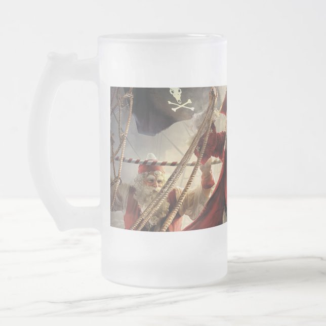 Pirat Santa Frostat Ölglas (Vänster)