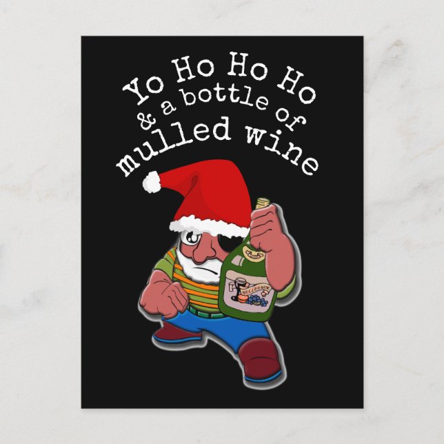 Pirat Santa Helg Vykort (Framsida)