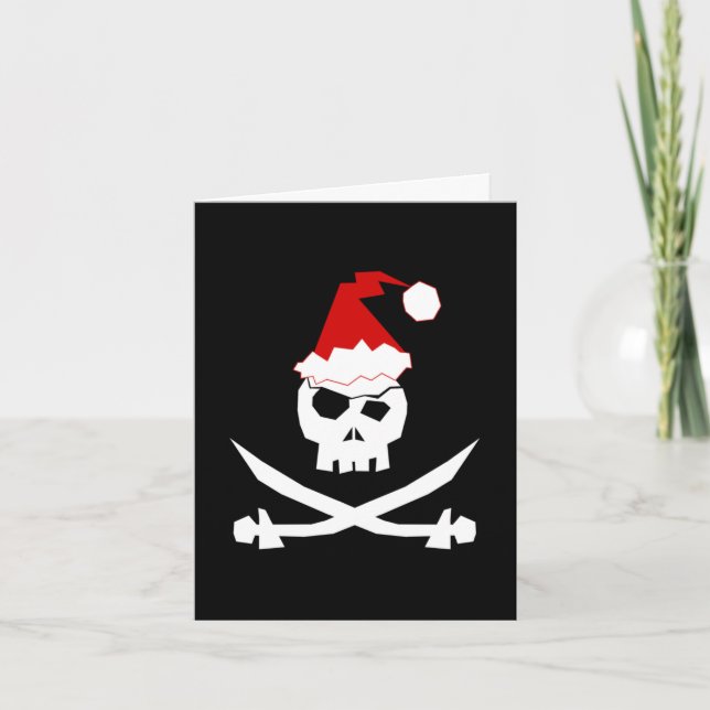 Pirat Santa Helgkort (Framsida)