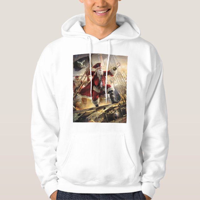 Pirat Santa Hoodie (Framsida)