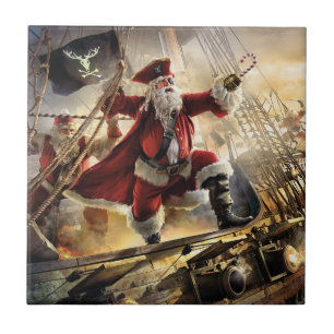Pirat Santa Kakelplatta