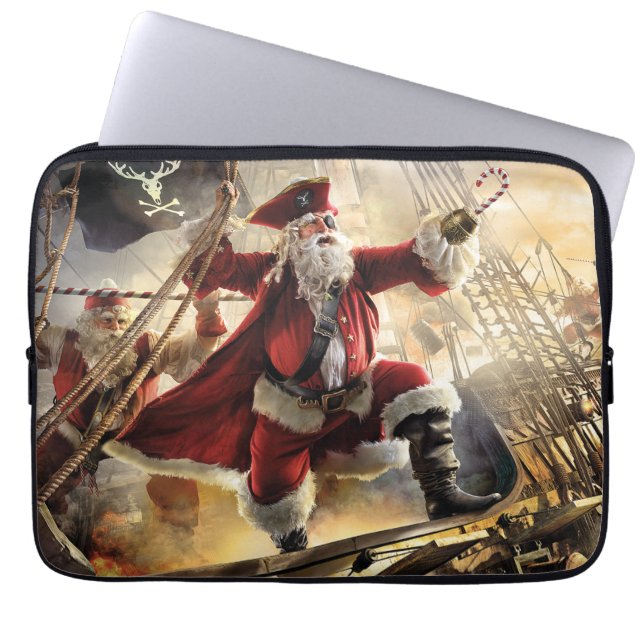 Pirat Santa Laptop Fodral (Framsidan)