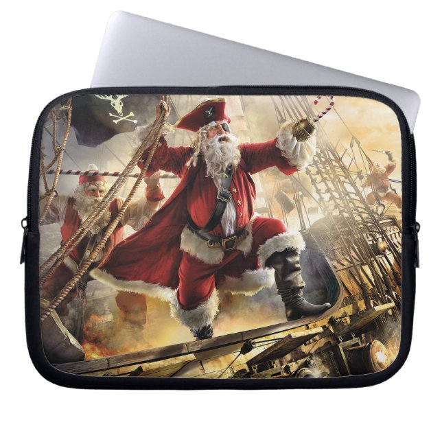 Pirat Santa Laptop Fodral (Framsidan)