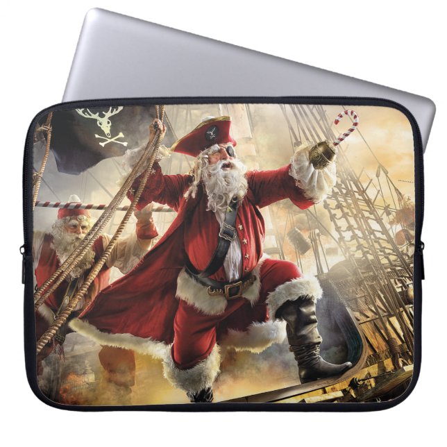 Pirat Santa Laptop Fodral (Framsidan)