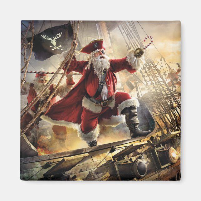 Pirat Santa Magnet (Framsidan)