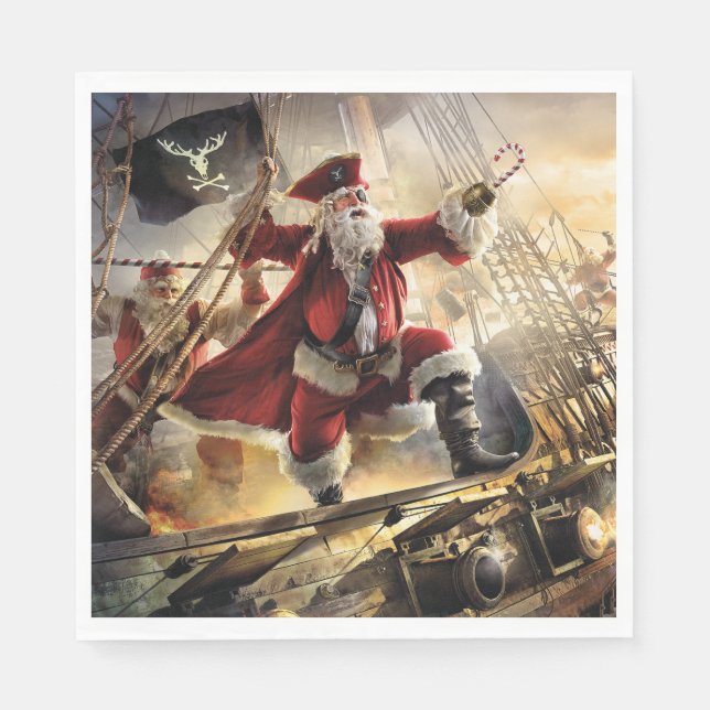 Pirat Santa Pappersservett (Framsidan)