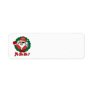 Pirat Santa Returadress Etikett