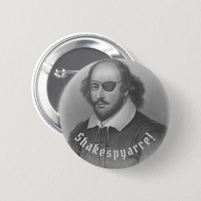 Pirat Shakespeare - Knapp (Framsida & baksida)