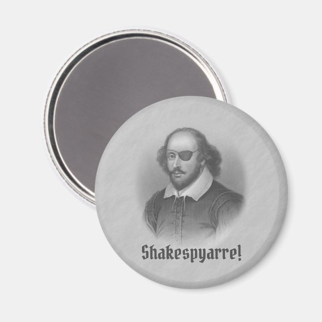 Pirat Shakespeare Magnet (Front/Back)