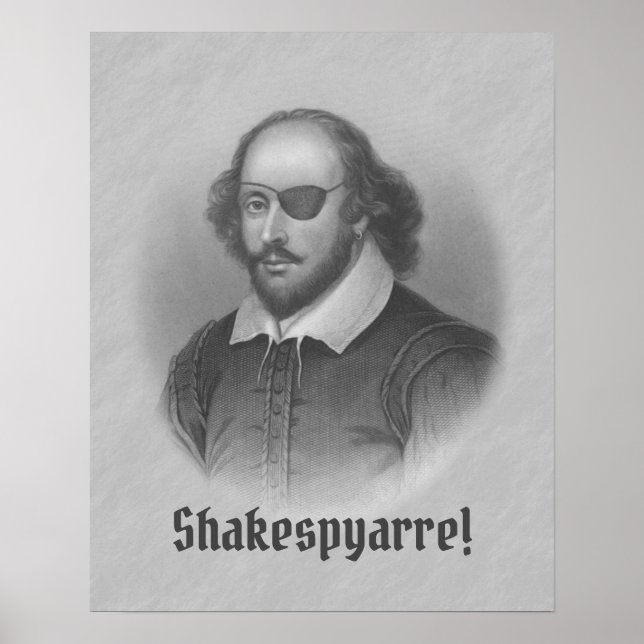 Pirat Shakespeare Poster (Framsidan)