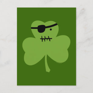 Pirat Shamrock Vykort