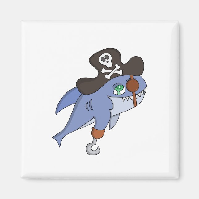 Pirat Shark Magnet (Framsidan)