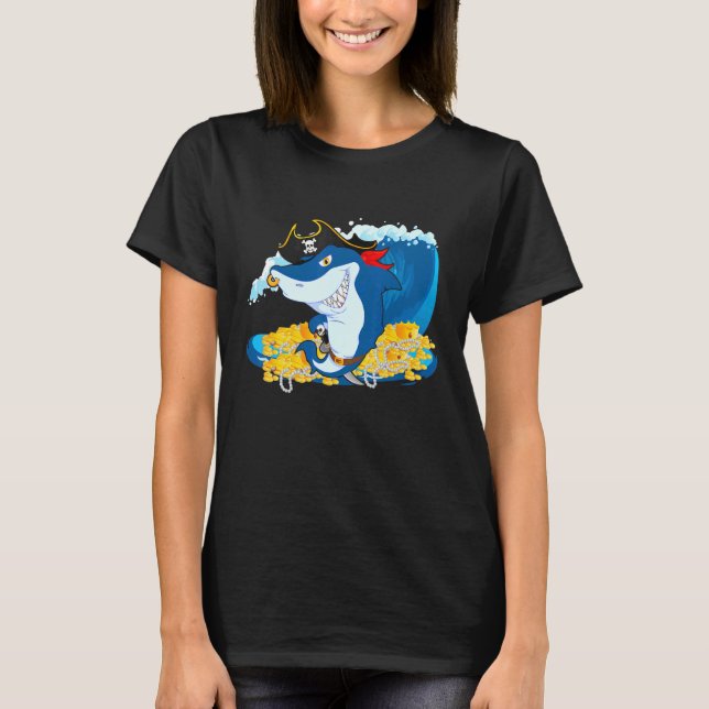 Pirat Shark T Shirt (Framsida)