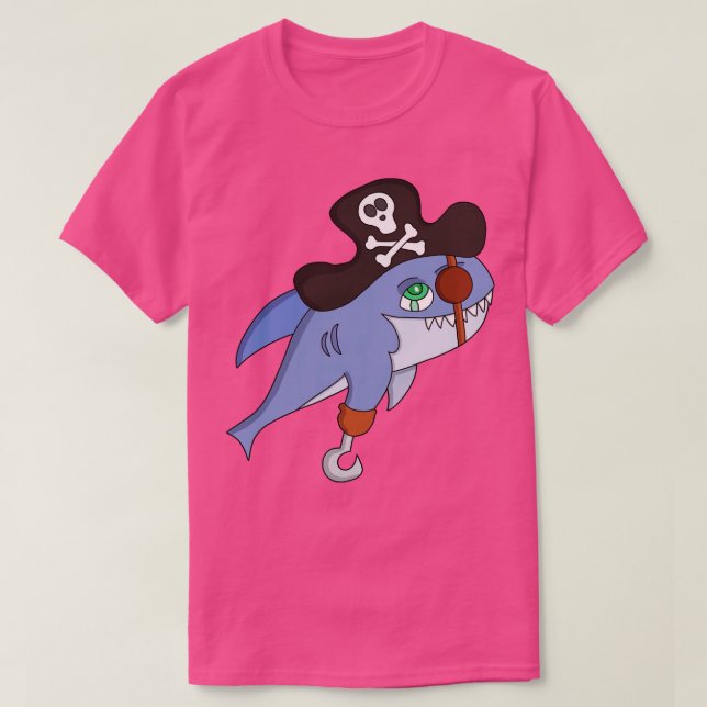 Pirat Shark T Shirt (Design framsida)