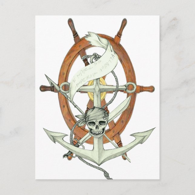 Pirat Sigil Vykort (Framsida)