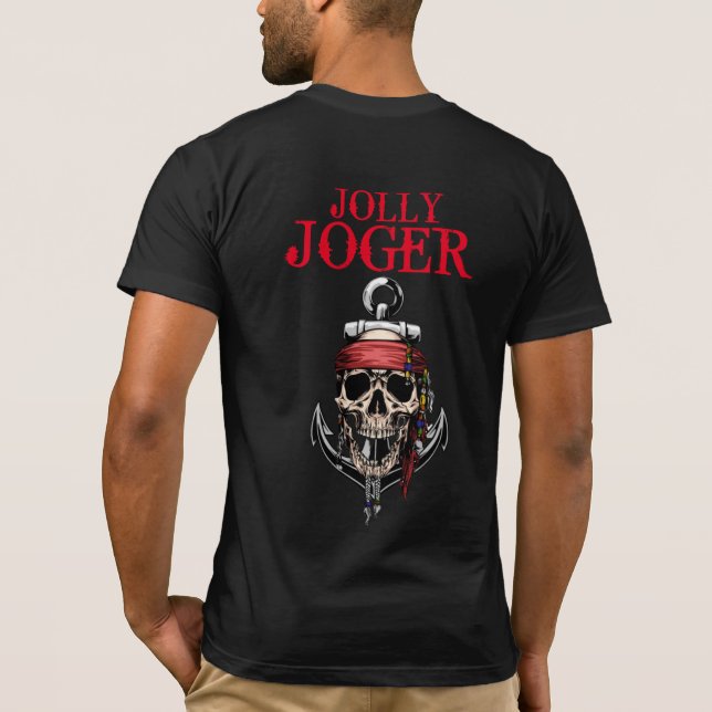 Pirat, skalle och korsben t shirt (Baksida)