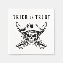 Pirat Skalle Trick Or Treat Halloween Pappersservett