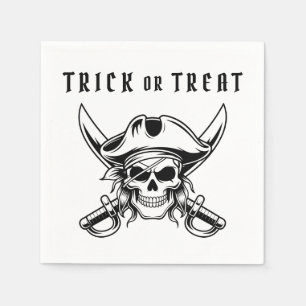 Pirat Skalle Trick Or Treat Halloween Pappersservett