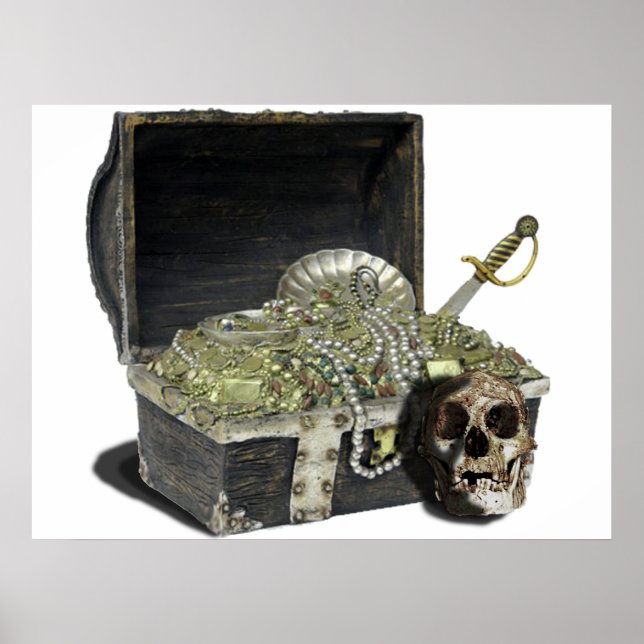 Pirat skatt, bröstkorg 1 poster (Framsidan)