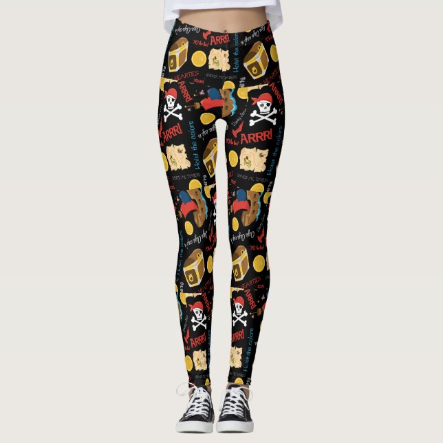 Pirat skatte capri leggings (Framsida)