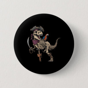 Pirat Skeleton Dinosaur T Rex Funny Tyrannosaurus Knapp