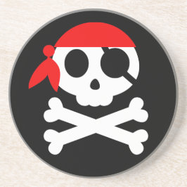Pirat Skeleton Skull Bandanna Underlägg