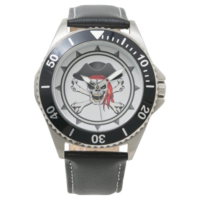 Pirat Skull Armbandsur (Framsida)