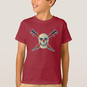 Pirat (Skull)-Barns baskådor - Tagglösa komfort S Tröja