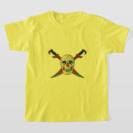Pirat (Skull) - Barns grundläggande T-Shirt