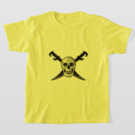 Pirat (Skull) - Barns grundläggande T-Shirt