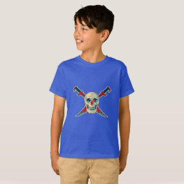 Pirat (Skull) - Barns grundläggande T-Shirt