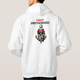 PIRAT SKULL BROTHERHOOD GHOST FRAKT HOODIE