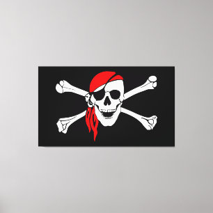 Pirat Skull Canvastryck