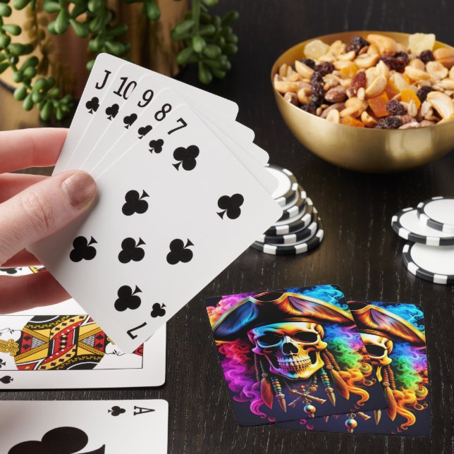 Pirat Skull Casinokort (På plats)