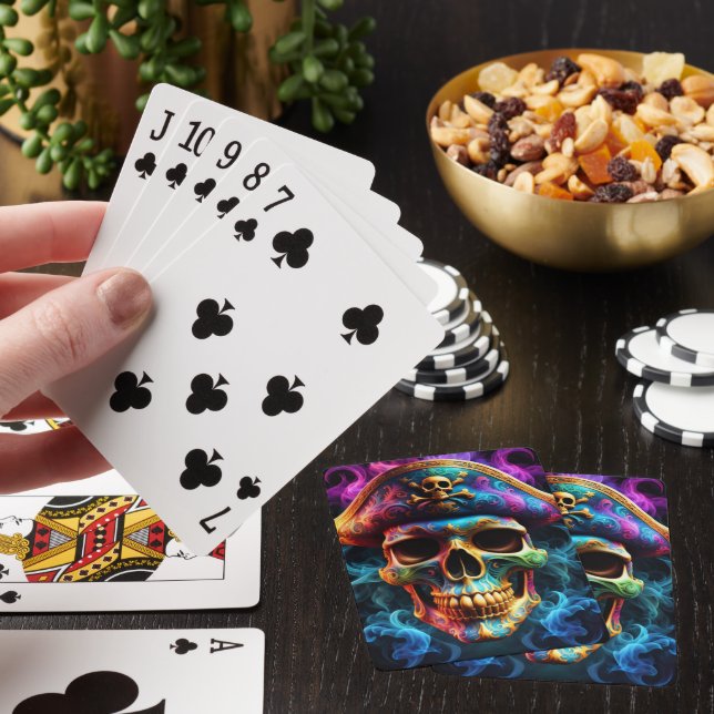 Pirat Skull Casinokort (På plats)