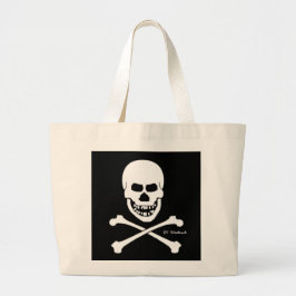 Pirat Skull & Crossbone Halloween Bus eller godis Jumbo Tygkasse