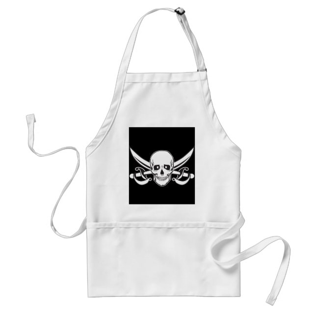 Pirat Skull Förkläde (Framsidan)