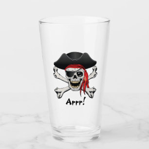 Pirat Skull Glaskopp
