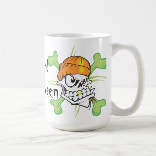 Pirat Skull Halloween Kaffemugg