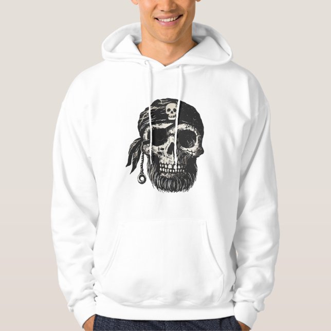 Pirat Skull Hoodie (Framsida)